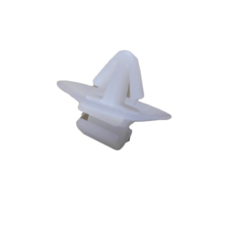 Grapa blanca con banda de plástico