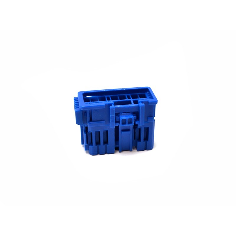 Conector macho azul
