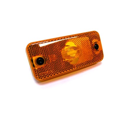Orangefarbene Seitenleuchte