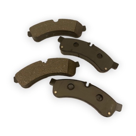 Rear brake pad set with wear indicator