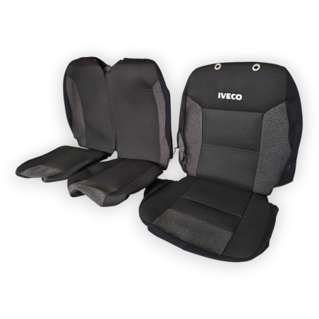 Housse de siège noir et grise