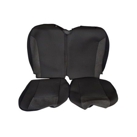 Funda de asiento negro y gris