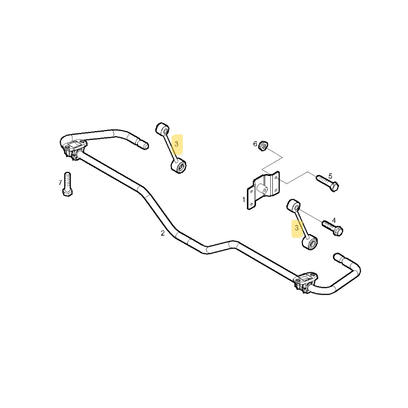 BIELLETTE BARRE STAB ARRIERE